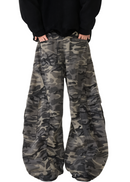 Camouflage Wide Leg Pants