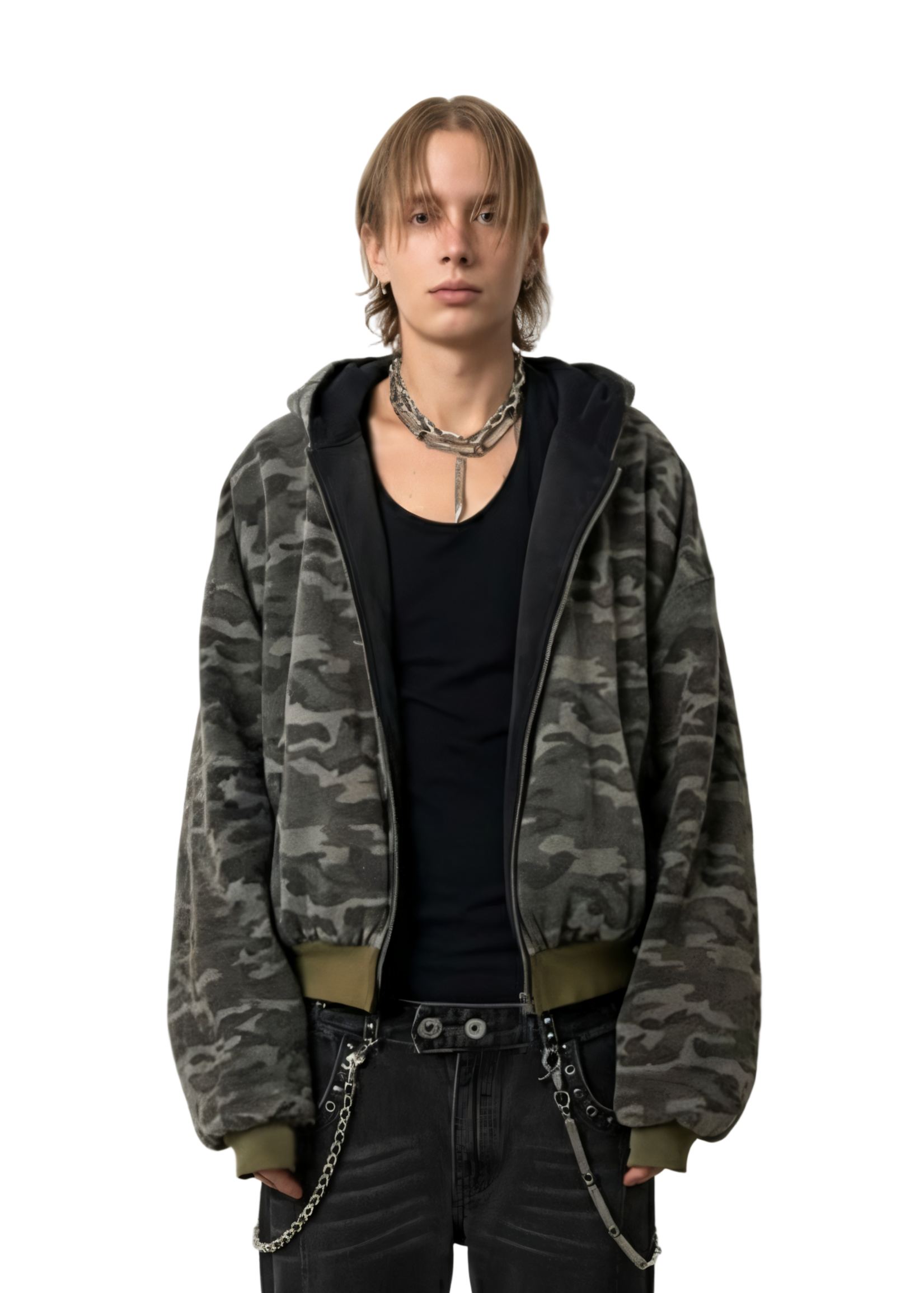 Reversible Camouflage Camo Jacket