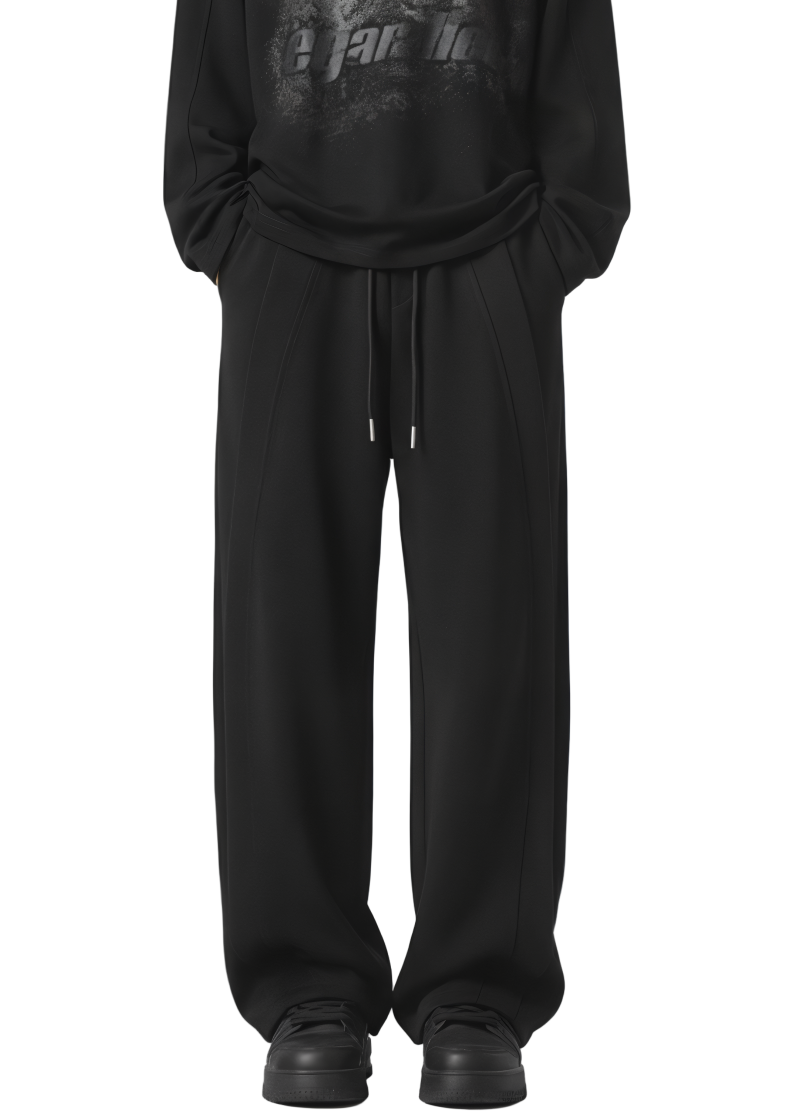 Drawstring Wide Leg Pants