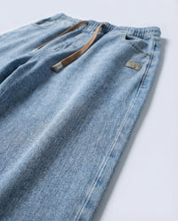 Dark Blue Stretch Drawstring Jeans