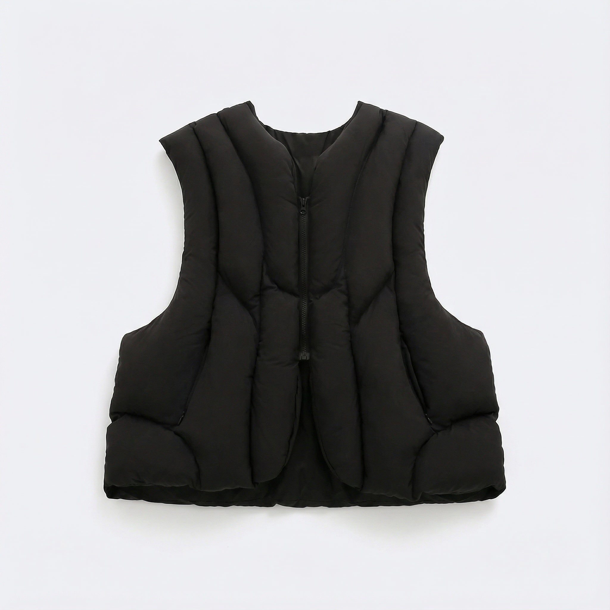 Linear Split Padded Vest