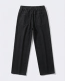 Dark Blue Stretch Drawstring Jeans