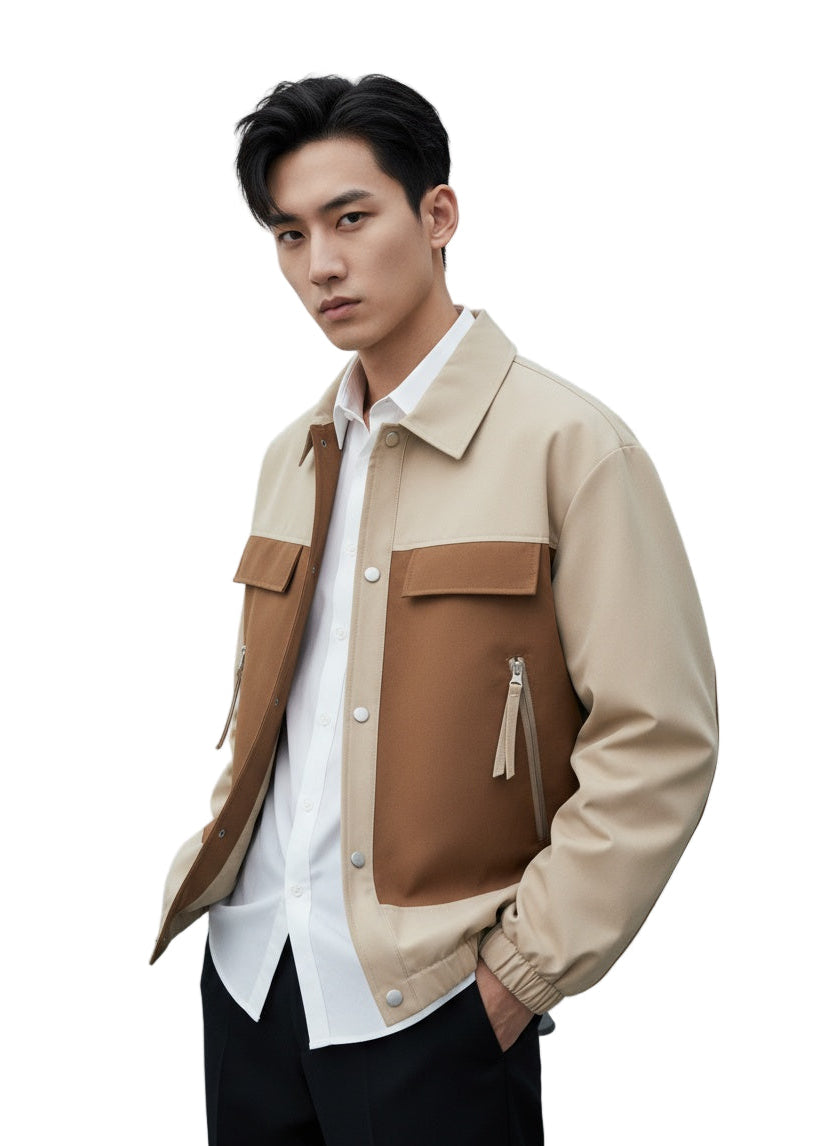 Snap Down Long Sleeve Jacket