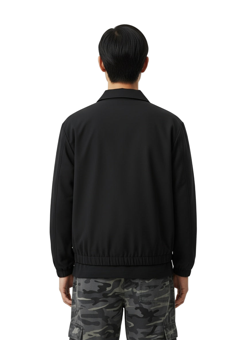 Elastic Hem Long Sleeve Jacket