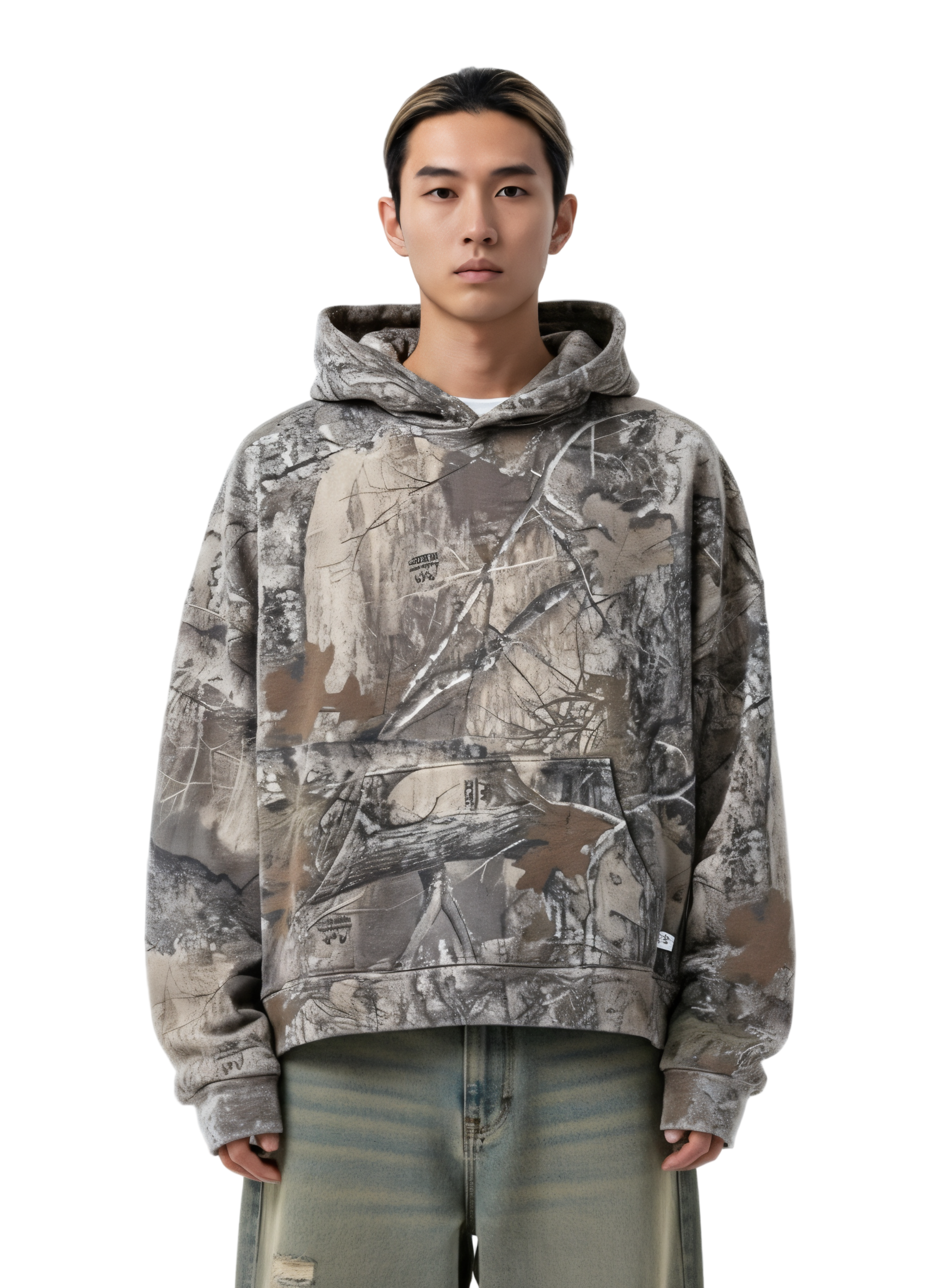 Oversized Camouflage Hoodie