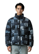 Patchwork Cotton Padded Winter Parka