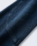 Curved Knife Wide-Leg Denim