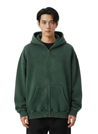 Zip Up Long Sleeve Hoodie